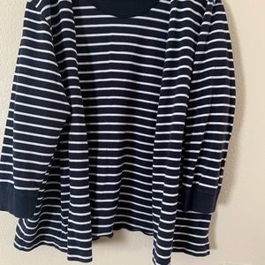 Women’s jacket navy and white striped size 2xl
